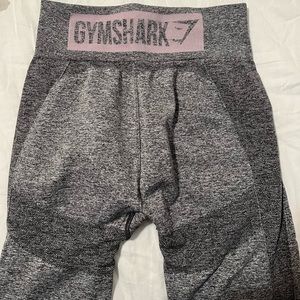Gymshark Flex Leggings grey with pink size medium